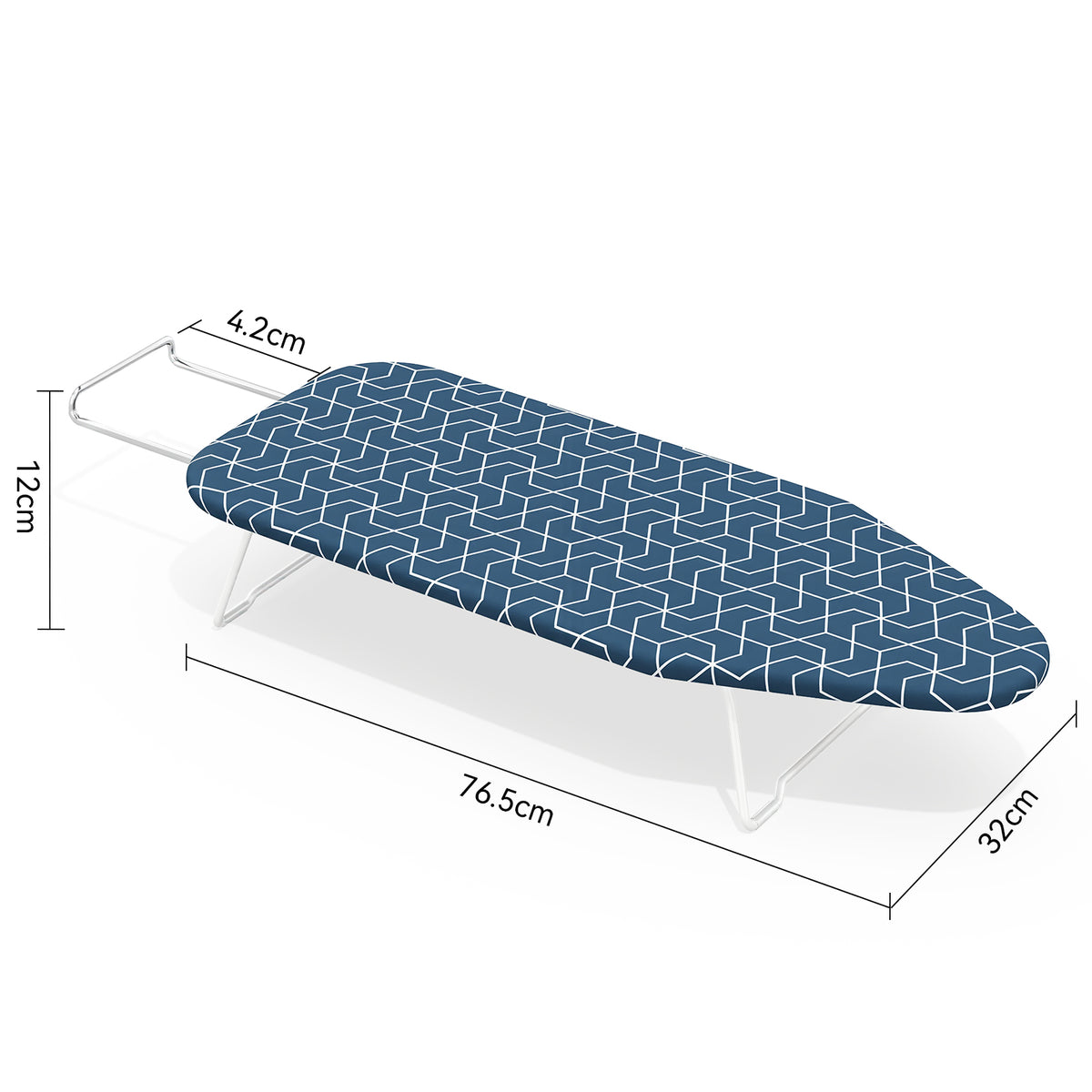 SYKIARIOL 30 x 12 in Tabletop Ironing Board with Iron Rest — Blue, view 3