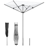 SYKIARIOL 131 ft Rotary Outdoor Clothesline — Silver, view 1
