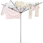 SYKIARIOL 164 ft Rotary Outdoor Clothesline — Silver, view 1