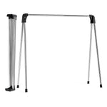 SYKIARIOL Foldable Stainless Steel Hanging Clothes Drying Rack — Silver, view 1