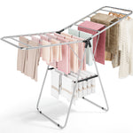 SYKIARIOL Stainless Steel Gullwing Clothes Drying Rack — Black, view 1
