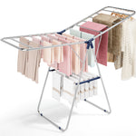 SYKIARIOL Stainless Steel Gullwing Clothes Drying Rack — Blue, view 1