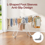 SYKIARIOL Large Folding Gullwing Clothes Drying Rack — White, view 3