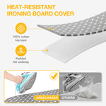 SYKIARIOL 32 x 12 in Foldable Tabletop Ironing Board — Gray, view 2