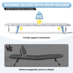 SYKIARIOL 32 x 12 in Folding Tabletop Ironing Board with Handle — White, view 3