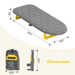 SYKIARIOL 32 x 12 in Folding Tabletop Ironing Board with Iron Storage — Gray, view 2