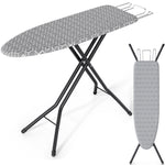 SYKIARIOL 43 x 13 in Adjustable Folding Ironing Board with Iron Rest — Gray, view 1