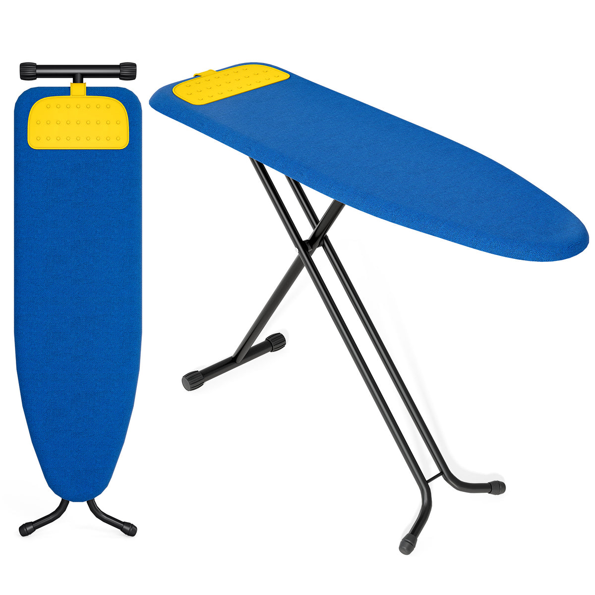 SYKIARIOL 43 x 13 in Ironing Board with Silicone Ironing Mat — Blue, view 1