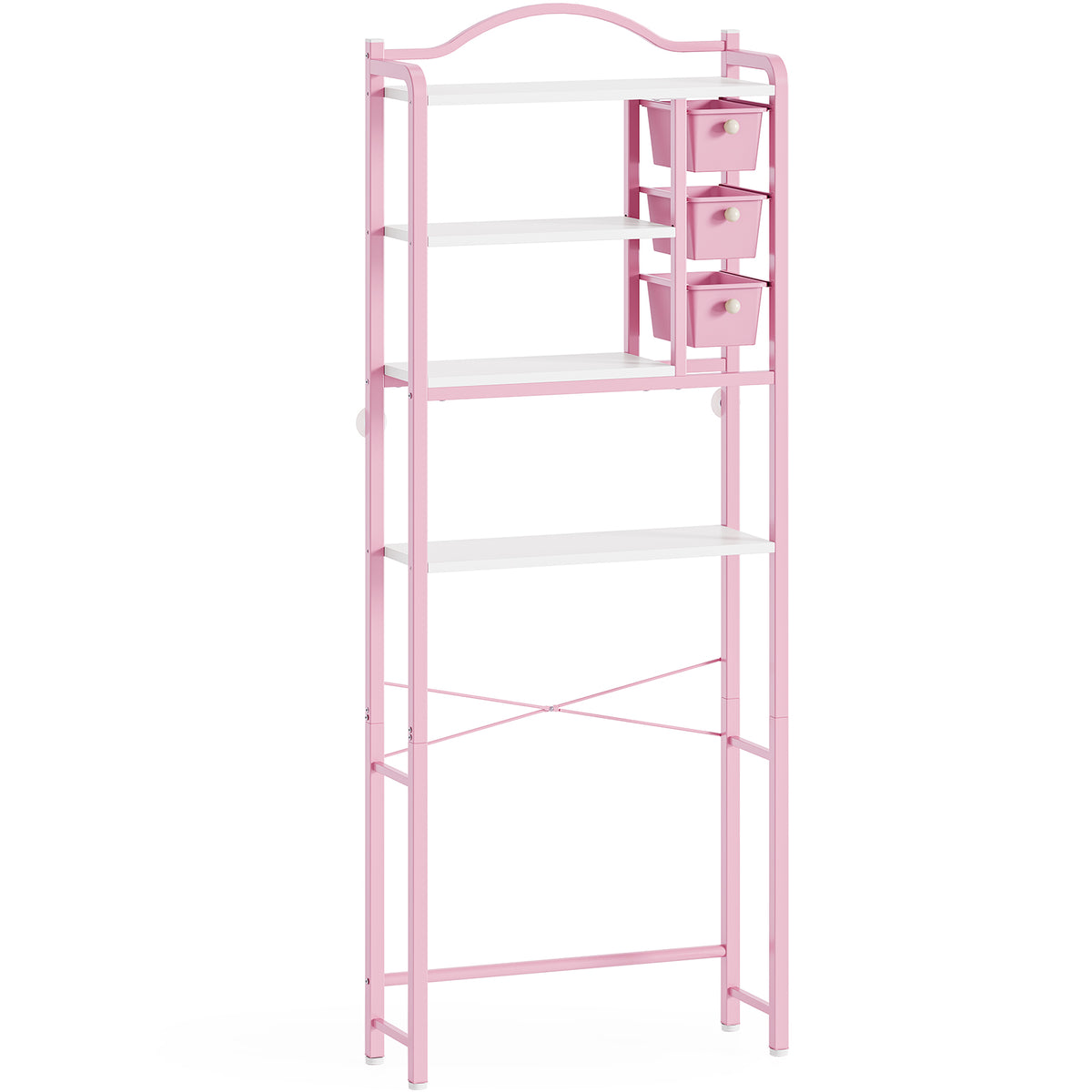 SYKIARIOL Over-the-Toilet Bathroom Storage Shelving — Pink, view 1