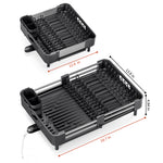 SYKIARIOL Standard Expandable Dish Drying Rack, 12.6–18.7 in — Black, view 3