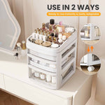 SYKIARIOL rolling vanity cart – two ways to use: roll it on casters or set it on a vanity tabletop