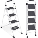 SYKIARIOL WK2207B White 4-Step Ladder - 01
