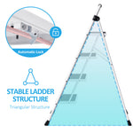 SYKIARIOL WK2207B White 4-Step Ladder - 02