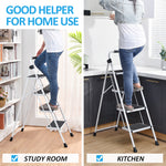 SYKIARIOL WK2207B White 4-Step Ladder - 06-2